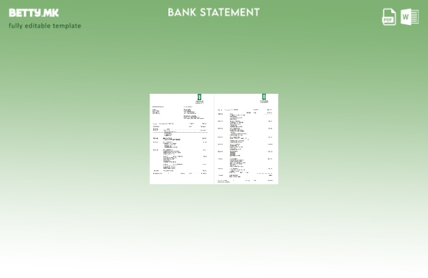 модерен стил Германија Oldenburgische банка извод на Deutsch, страници шаблон